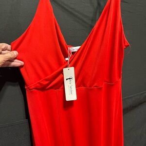 Goddess Fiery Red Dress